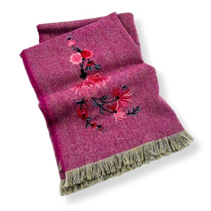 Harris Tweed Throw - Heather-Julia B. Casa
